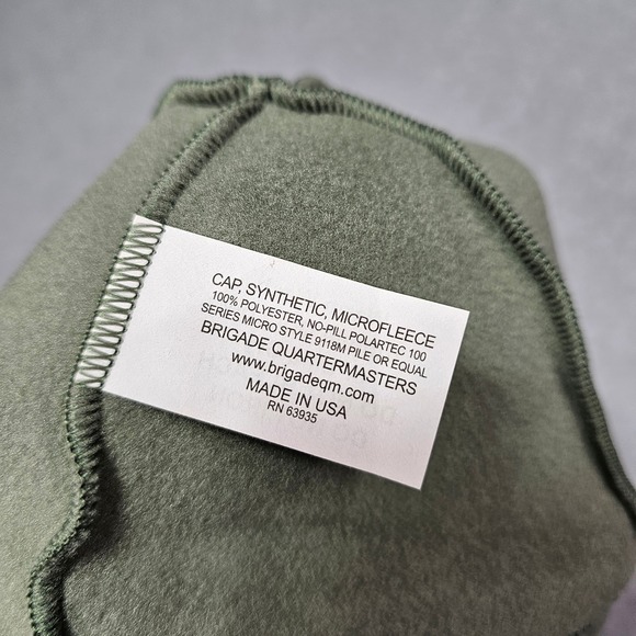 U.S.ARMY USAF Polartec Fleece Watch Cap GREEN Beanie COLD WEATHER PT PTU ACU ABU - Picture 3 of 5